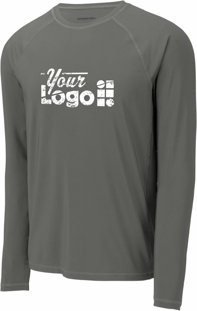 Sport-Tek L/S Rashguard Custom T-Shirt, color: Dark Smoke Grey
