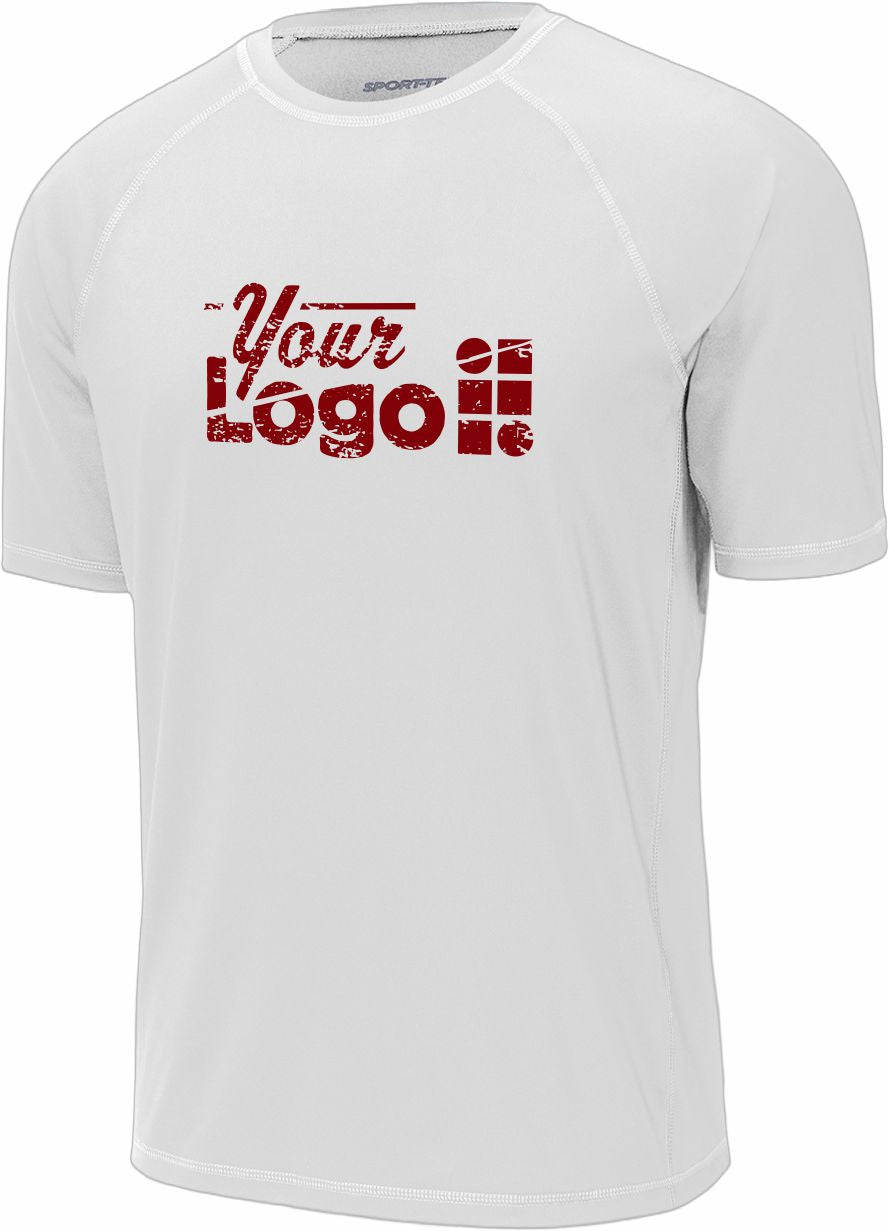 Sport-Tek S/S Rashguard Custom T-Shirt, color: White