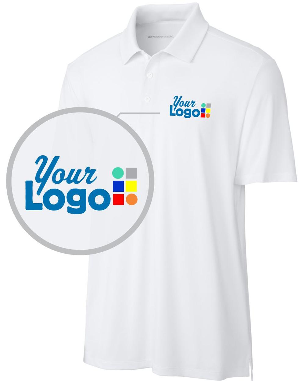 Sport-Tek S/S Versa Custom Golf Shirt, color: White