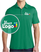 Sport-Tek S/S Posi-UV Pro Custom Golf Shirt, color: Kelly Green