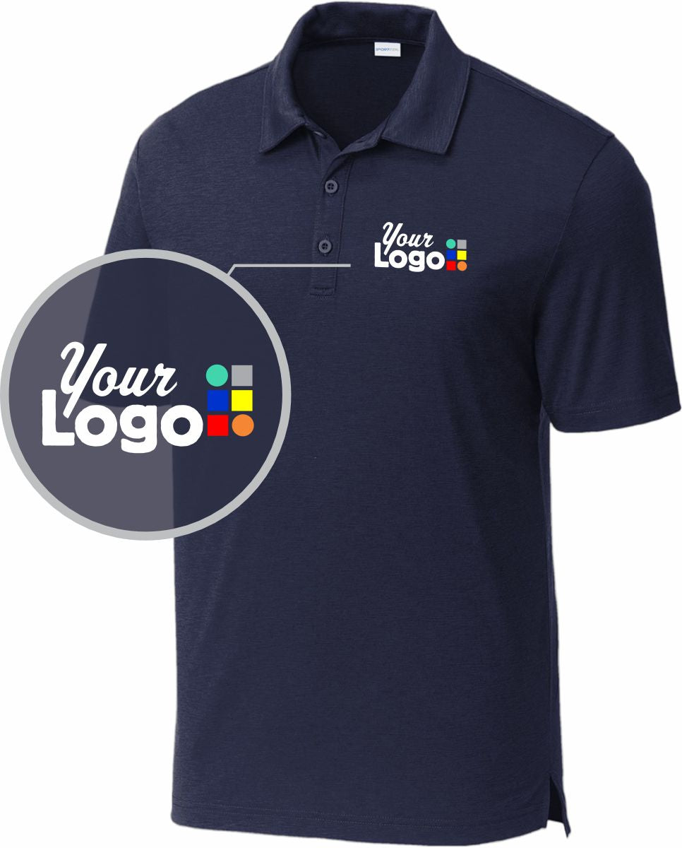 Sport-Tek S/S PosiCharge Strive Custom Golf Shirt, color: True Navy