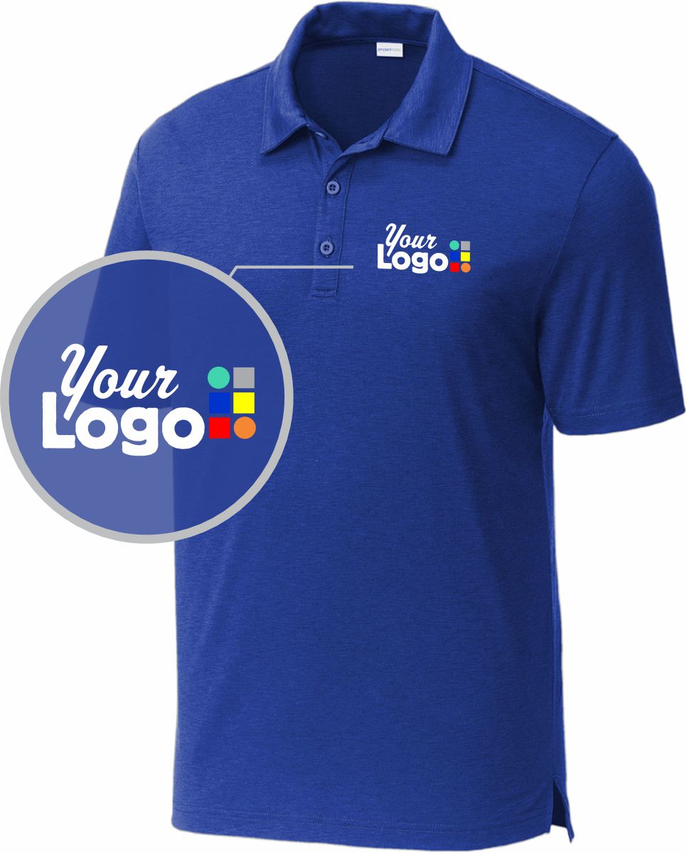 Sport-Tek S/S PosiCharge Strive Custom Golf Shirt, color: True Royal