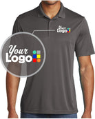Sport-Tek S/S PosiCharge Competitor Custom Golf Shirt, color: Iron Grey