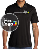 Sport-Tek S/S PosiCharge Competitor Custom Golf Shirt, color: Black