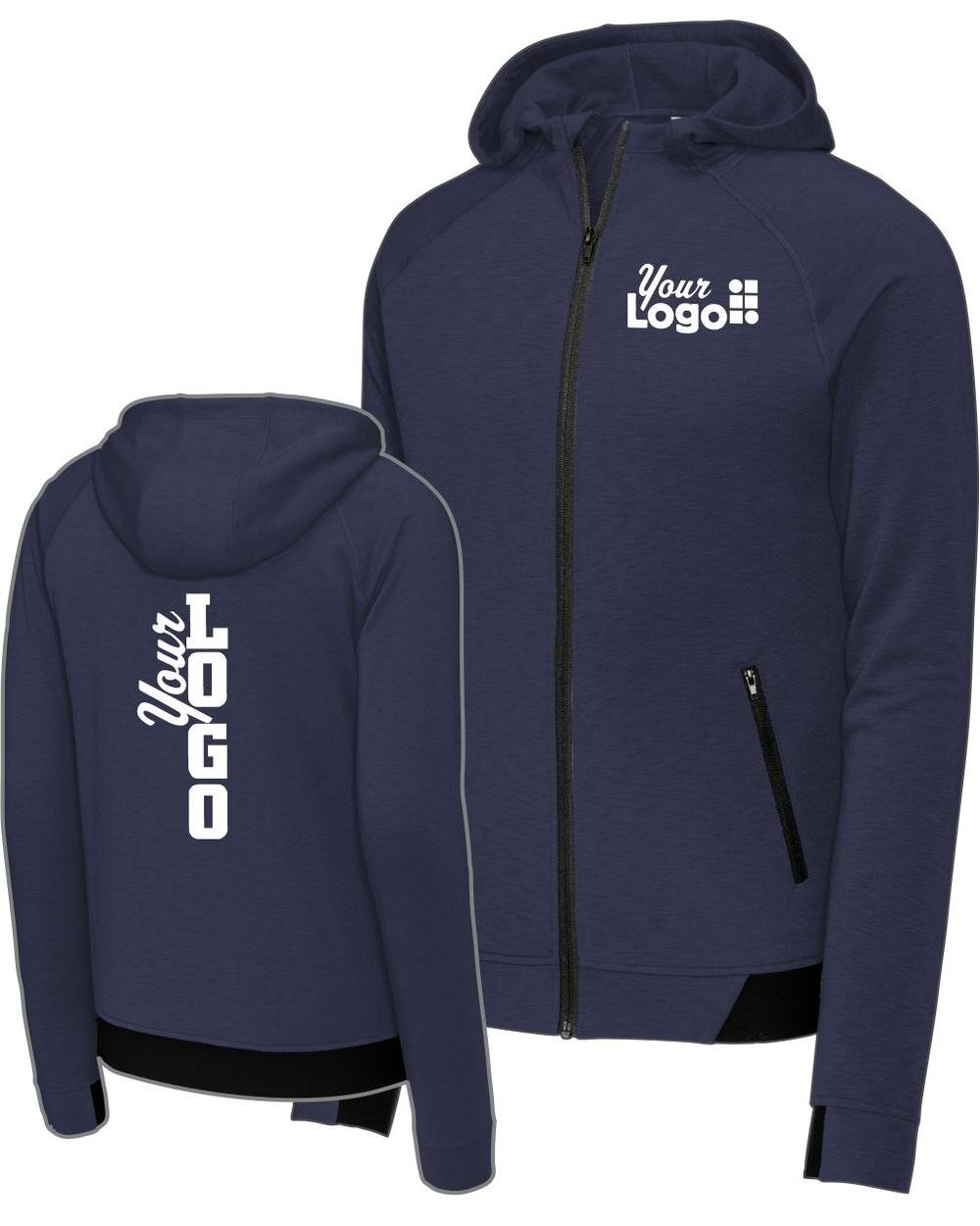 Sport-Tek PosiCharge Strive Full-Zip Custom Jacket, color: True Navy