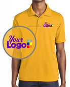 Sport-Tek S/S Posicharge Racermesh Custom Golf Shirt, color: Gold