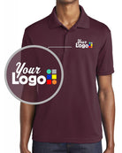 Sport-Tek S/S Posicharge Racermesh Custom Golf Shirt, color: Maroon