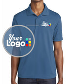 Sport-Tek S/S Posicharge Racermesh Custom Golf Shirt, color: Dawn Blue