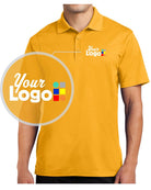 Sport-Tek S/S Micropique Custom Golf Shirt, color: Gold