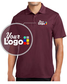 Sport-Tek S/S Micropique Custom Golf Shirt, color: Maroon