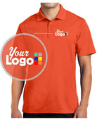 Sport-Tek S/S Micropique Custom Golf Shirt, color: Deep Orange