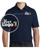 Sport-Tek S/S Micropique Pocket Custom Golf Shirt, color: True Navy
