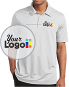 Sport-Tek S/S PosiCharge Active Textured Custom Golf Shirt, color: White