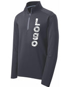 Sport-Tek Textured 1/4 Zip Custom Pullover, color: Iron Grey