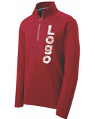 Sport-Tek Textured 1/4 Zip Custom Pullover, color: Deep Red