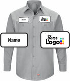 RedKap L/S MIMIX Custom Work Shirt, color: Grey