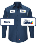 RedKap L/S MIMIX Custom Work Shirt, color: Navy