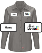 RedKap L/S MIMIX for Her Custom Work Shirt, color: Grey