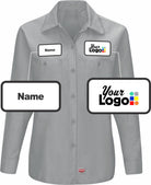 RedKap L/S MIMIX for Her Custom Work Shirt, color: Grey