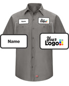 RedKap S/S MIMIX Custom Work Shirt, color: Grey