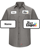 RedKap S/S MIMIX Custom Work Shirt, color: Grey