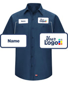 RedKap S/S MIMIX Custom Work Shirt, color: Navy