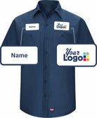 RedKap S/S MIMIX Custom Work Shirt, color: Navy
