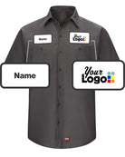 RedKap S/S MIMIX Custom Work Shirt, color: Charcoal