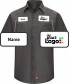 RedKap S/S MIMIX Custom Work Shirt, color: Charcoal