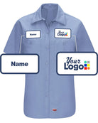 RedKap S/S MIMIX For Her Custom Work Shirt, color: Light Blue