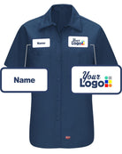 RedKap S/S MIMIX For Her Custom Work Shirt, color: Navy