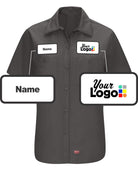 RedKap S/S MIMIX For Her Custom Work Shirt, color: Charcoal