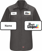 RedKap S/S MIMIX For Her Custom Work Shirt, color: Charcoal