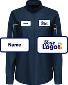 RedKap L/S Pro+ Oilblok & Mimix Custom Work Shirt, color: Navy