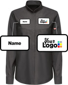 RedKap L/S Pro+ Oilblok & Mimix Custom Work Shirt, color: Charcoal