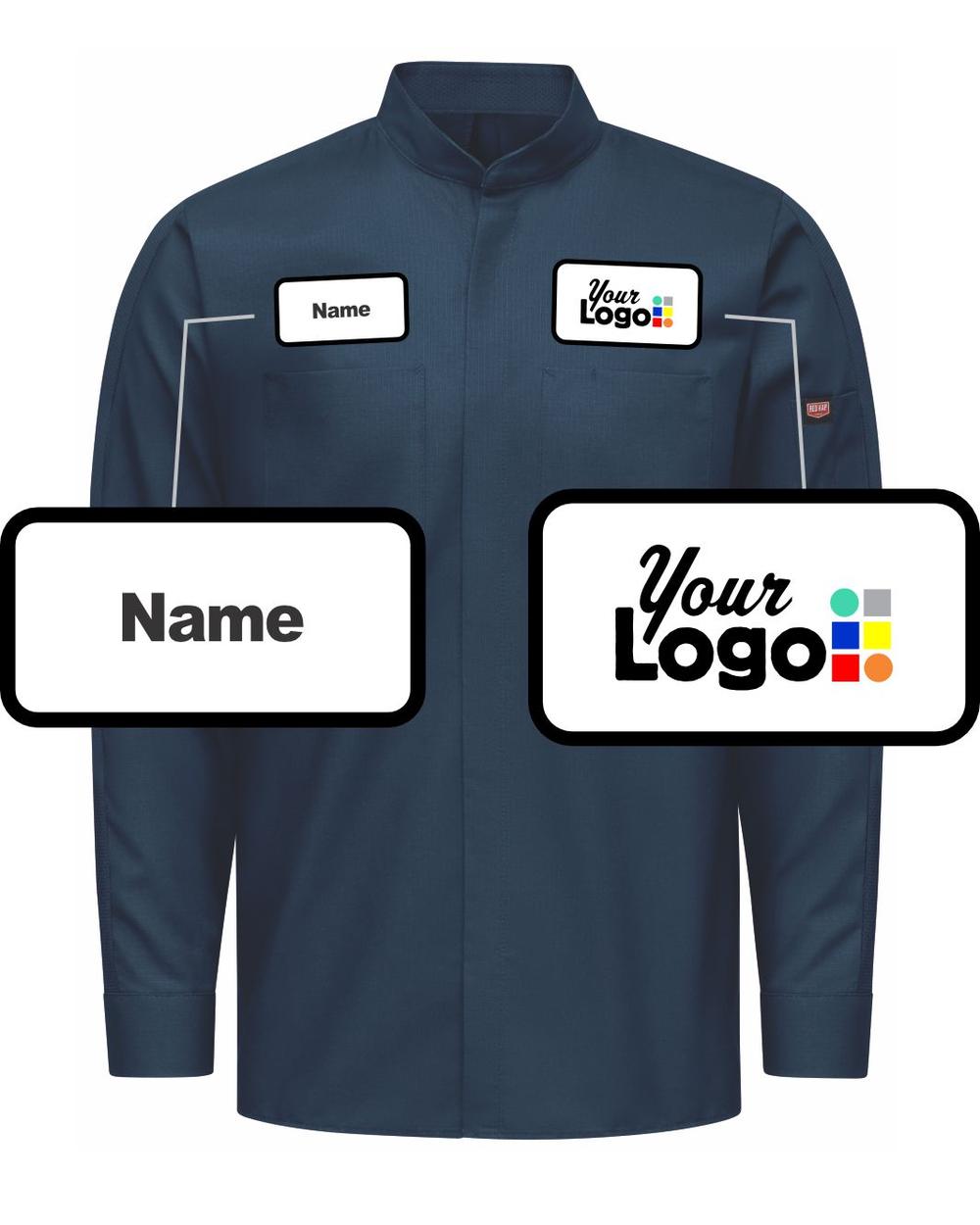 RedKap L/S L/S Pro+ Oilblok & Mimix Custom Work Shirt, color: Navy