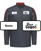 RedKap L/S Pro+ Oilblok & Mimix Custom Work Shirt, color: Charcoal/Fireball