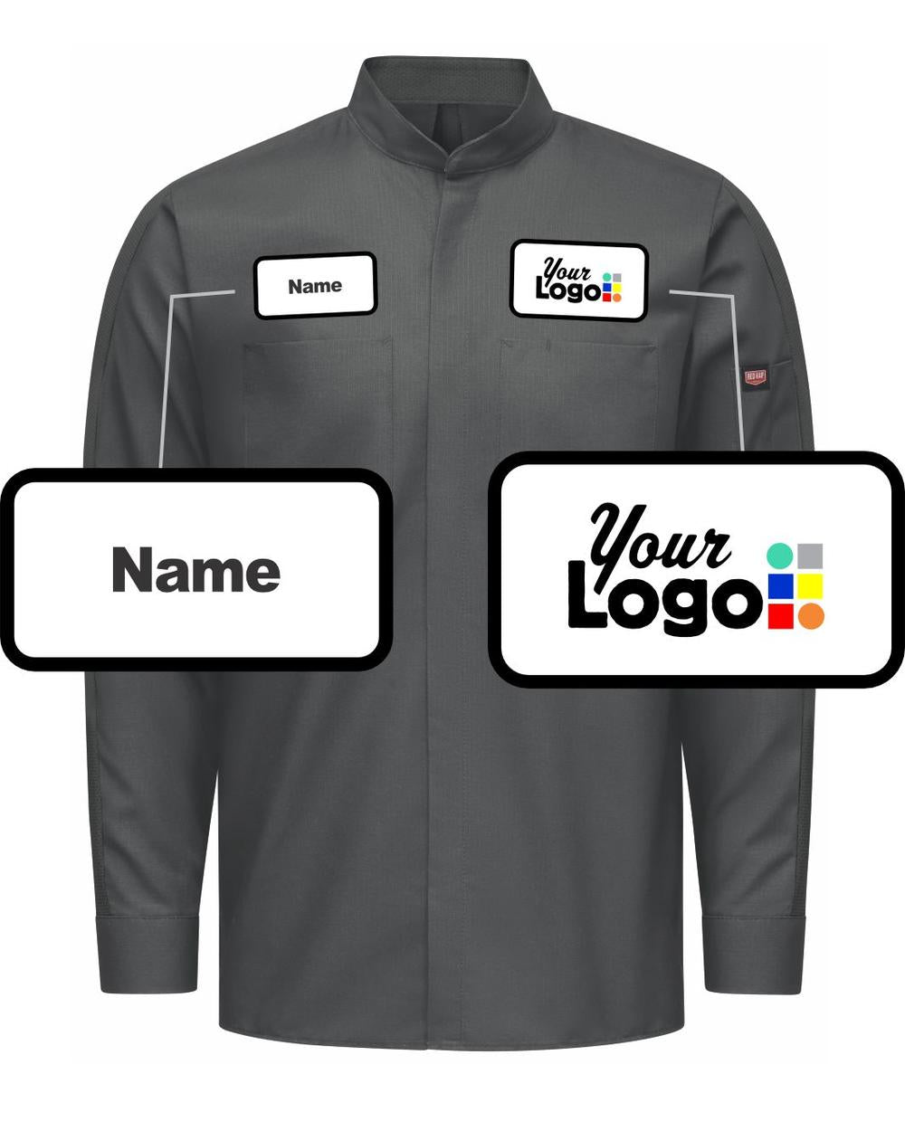 RedKap L/S L/S Pro+ Oilblok & Mimix Custom Work Shirt, color: Charcoal