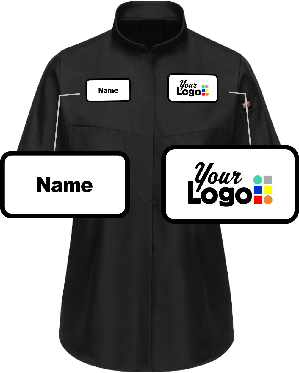 RedKap L/S Pro+ Oilblok & Mimix Custom Work Shirt, color: Black