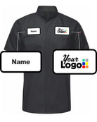 RedKap S/S Pro+ Oilblok & Mimix Custom Work Shirt, color: Black