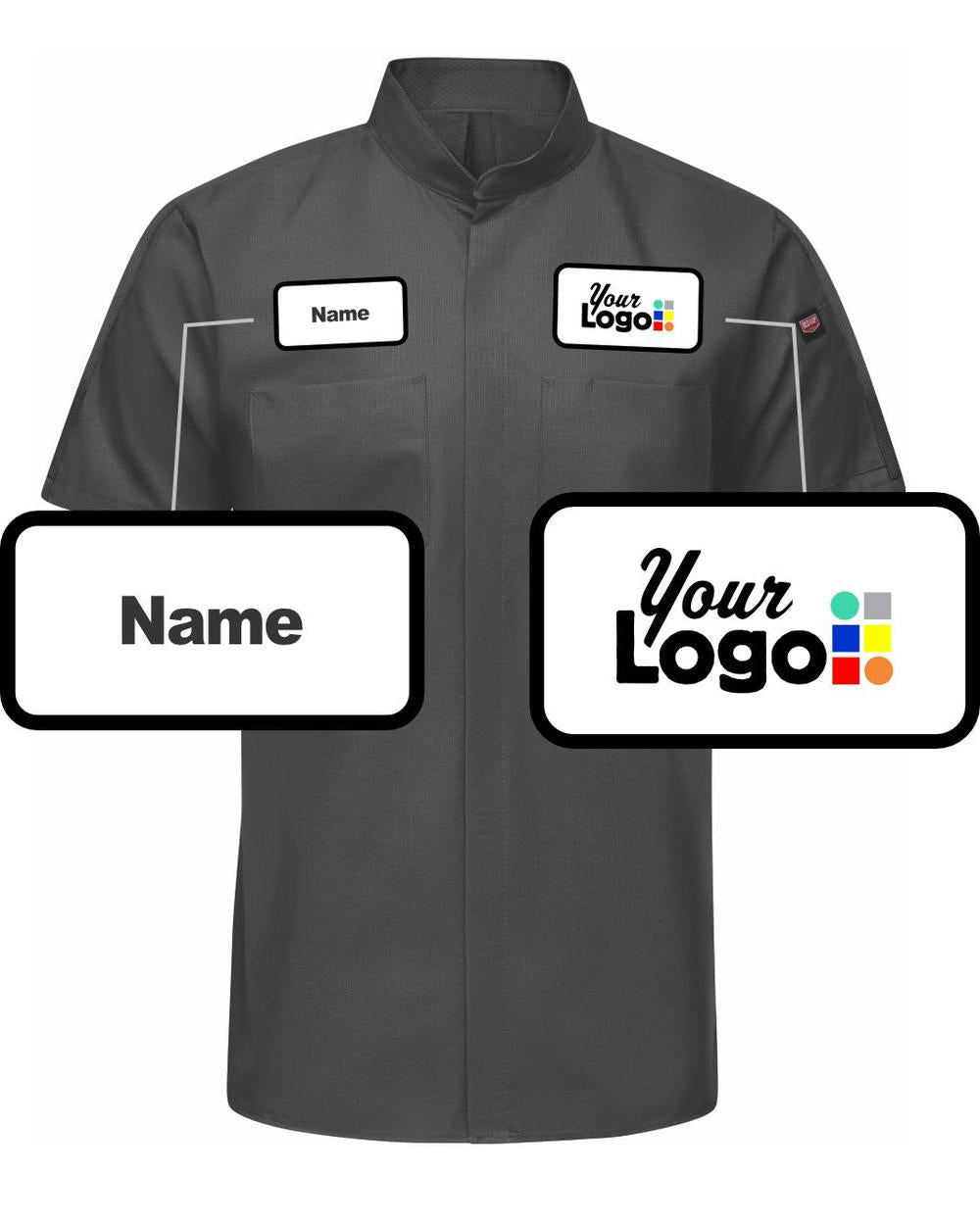 RedKap S/S Pro+ Oilblok & Mimix Custom Work Shirt, color: Charcoal