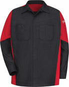 RedKap L/S Audi Tech Automotive Shirt, color: Black/Red