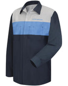 RedKap L/S Honda Technician Automotive Shirt, color: Navy/Light Grey