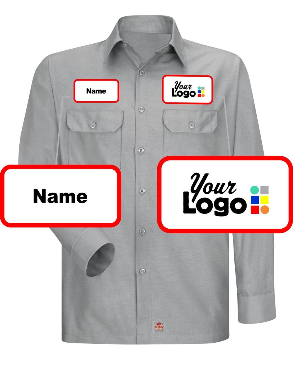 RedKap L/S Class-A Custom Work Shirt, color: Grey