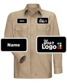 RedKap L/S Class-A Custom Work Shirt, color: Khaki