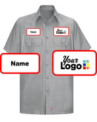 RedKap S/S Class-A Custom Work Shirt, color: Grey