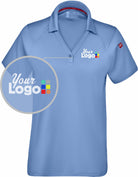 RedKap S/S Cooling Stretch Jersey Custom Golf Shirt, color: Medium Blue