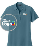 TravisMathew S/S Glenview Solid Custom Golf Shirt, color: Stellar Blue