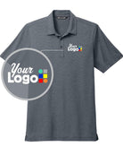 TravisMathew S/S Sunnyvale Custom Golf Shirt, color: Blue Nights Heather