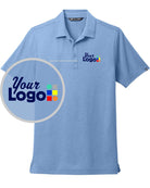 TravisMathew S/S Sunnyvale Custom Golf Shirt, color: Strong Blue Heather